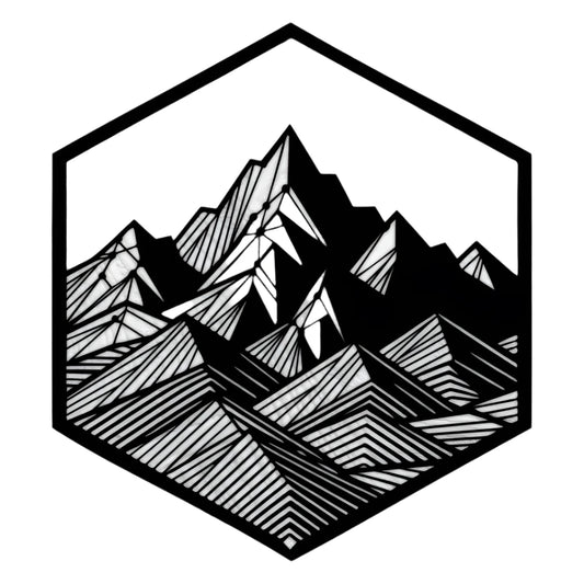 Mountain range wall art